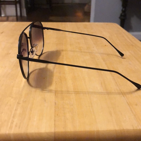 DIFF Jane Matte Black Gray Gradient Sharp Aviator Sunglasses NIB. - Picture 8 of 11